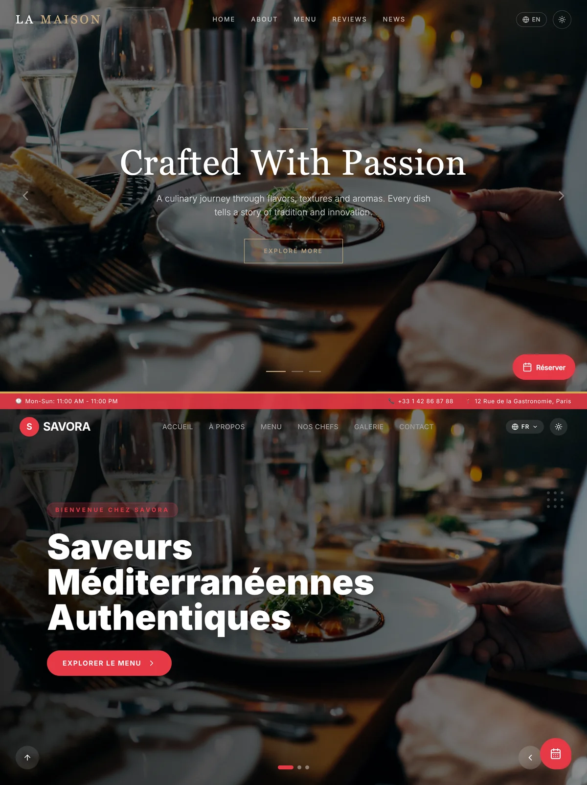 Restaurant-Websites, geliefert 2026 von WebCraftDev