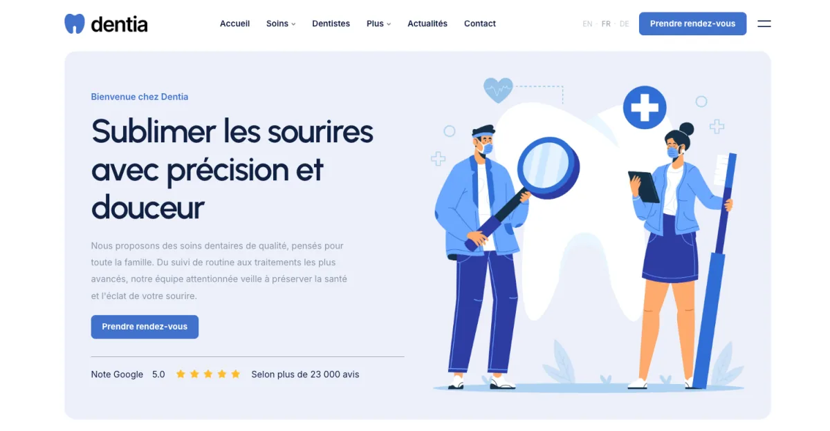 Dentia B - Cabinet dentaire urbain moderne