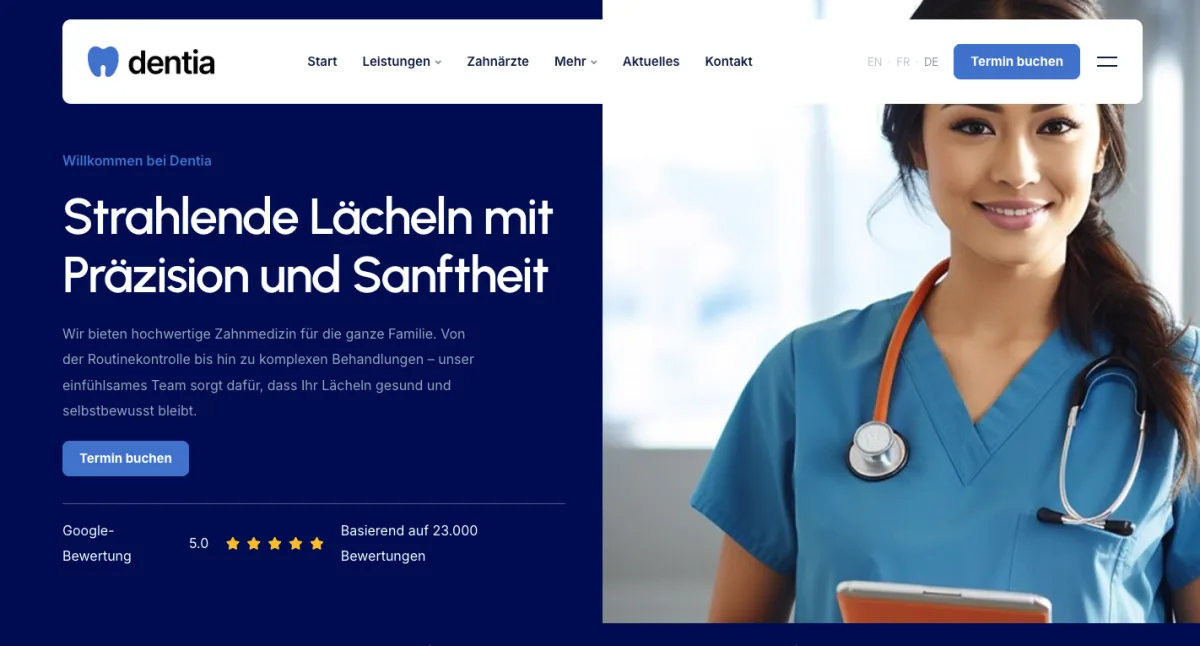 Dentia D - Hochwertige Zahnarztpraxis