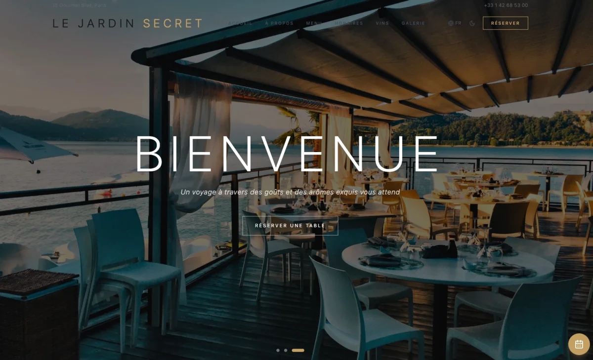 Website Restaurant Paris Paris - Le Jardin Secret